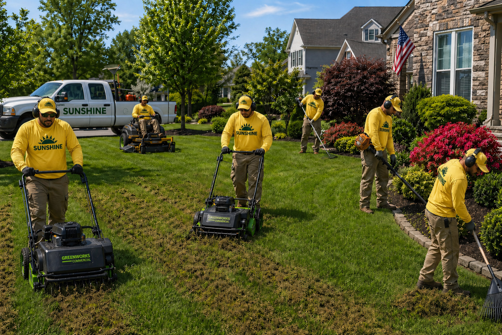 Pro Winnipeg yard work including dethatching