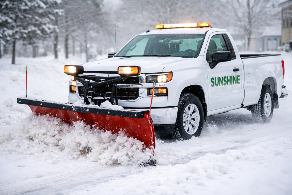 Sunshine Maintenance & Landscaping Winnipeg Snow Removal Truck