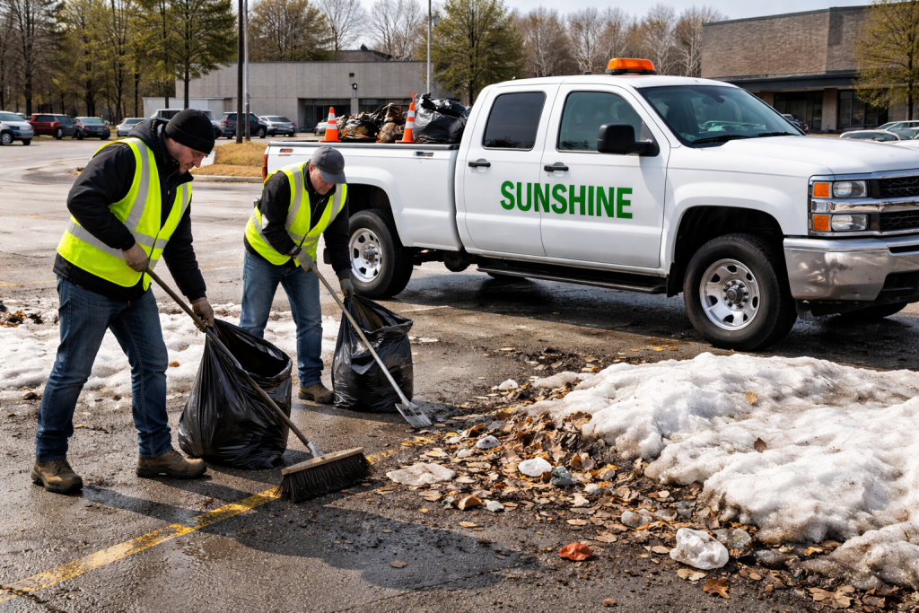 Winnipeg Commercial Parking Lot Cleaning & Litter Removal