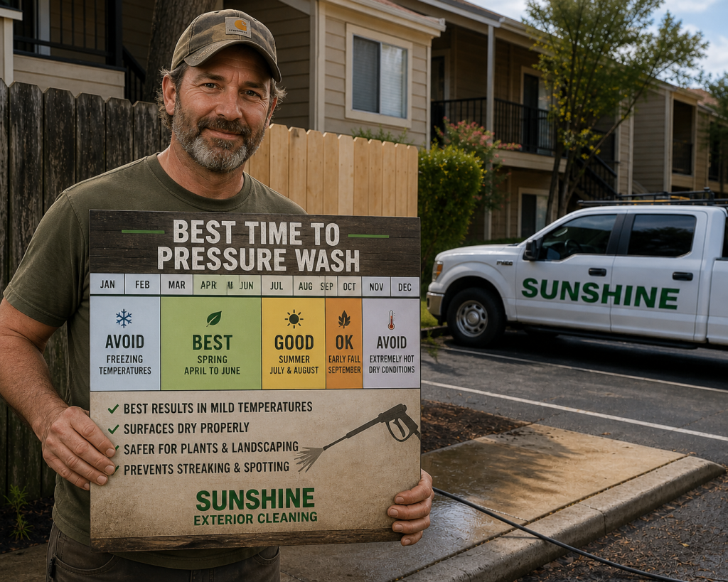 Best times to pressure wash your Winnipeg home