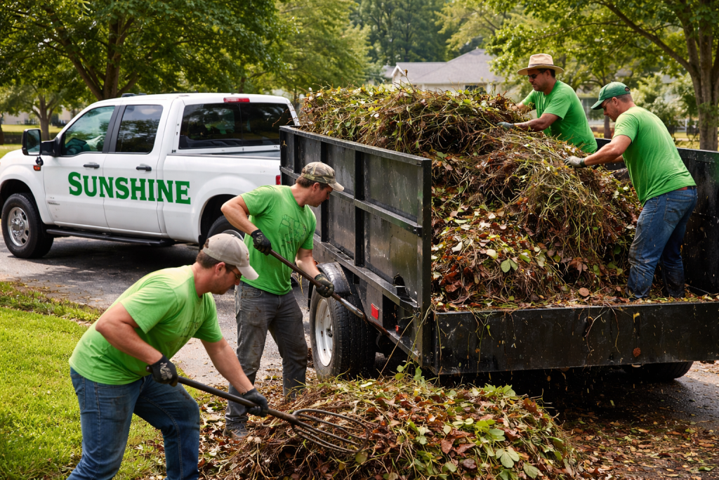 Sunshine Maintenance getting ready to make a landfill run