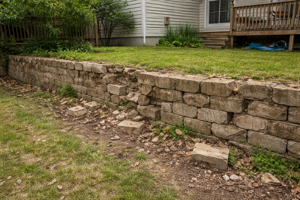 Winnipeg retaining wall repair or replce decision