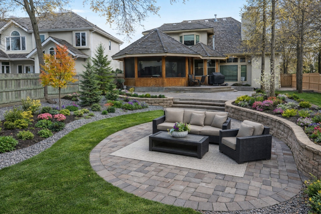 Winnipeg landscape design after pool removal