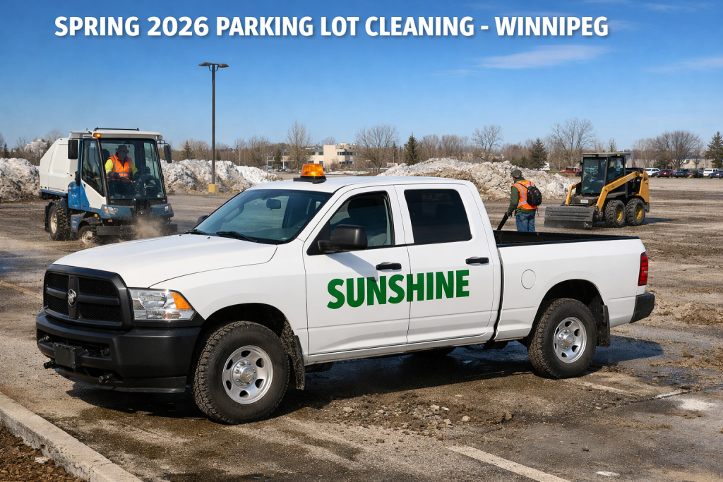 Winnipeg parking lot cleaning and litter removal
