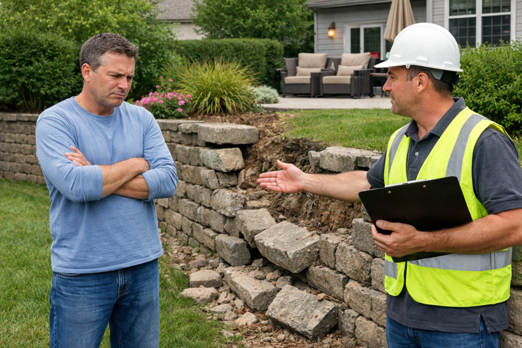 Winnipeg retaining wall problems