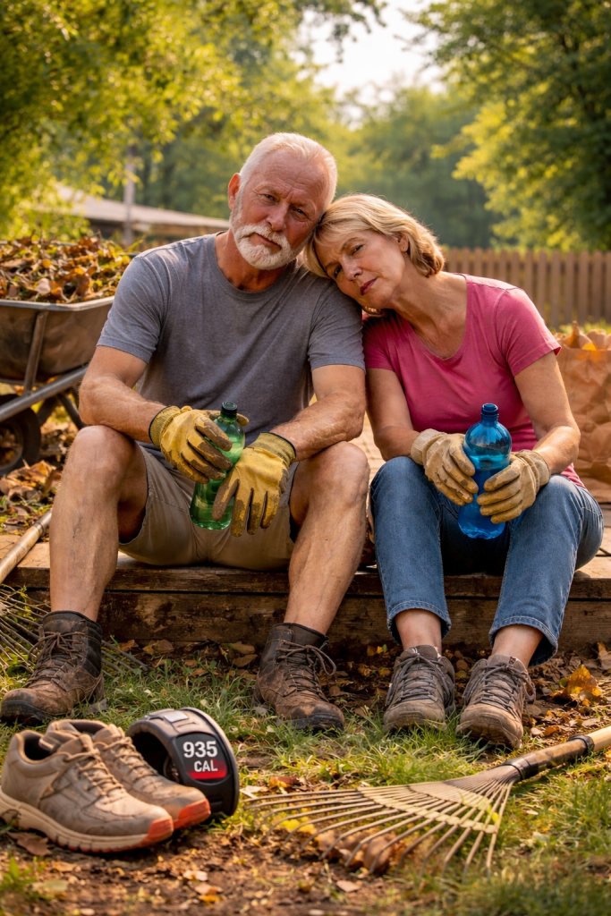 Worn out after a calorie burning Winnipeg yard care workout
