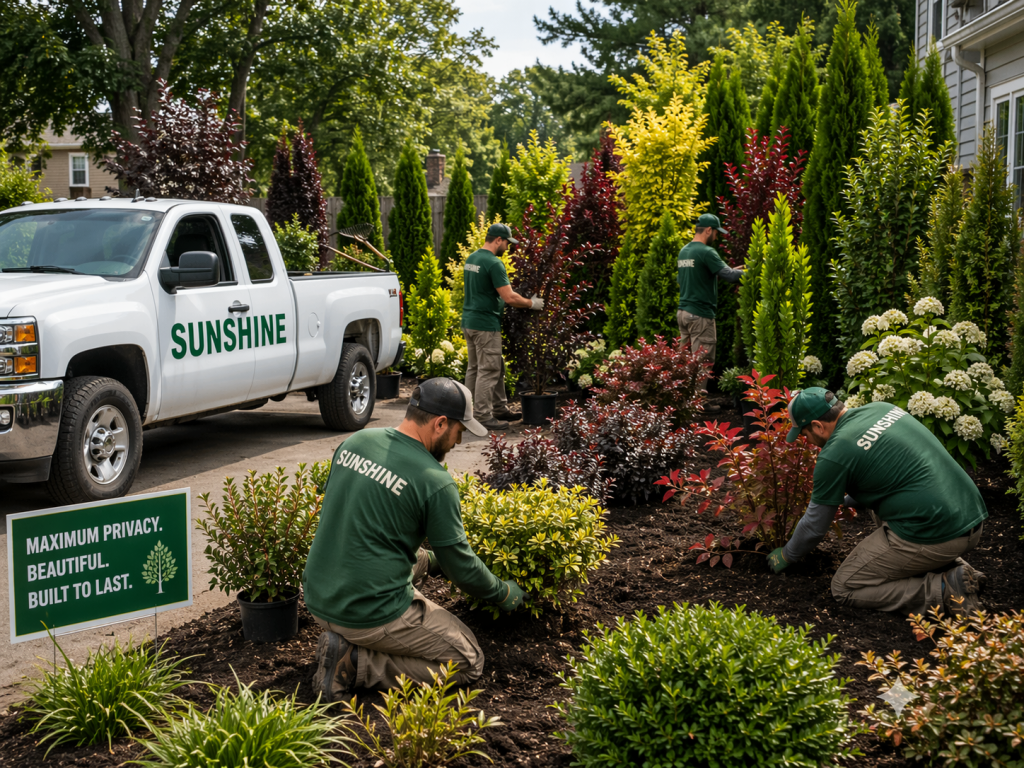 shrubs for maximum privacy
