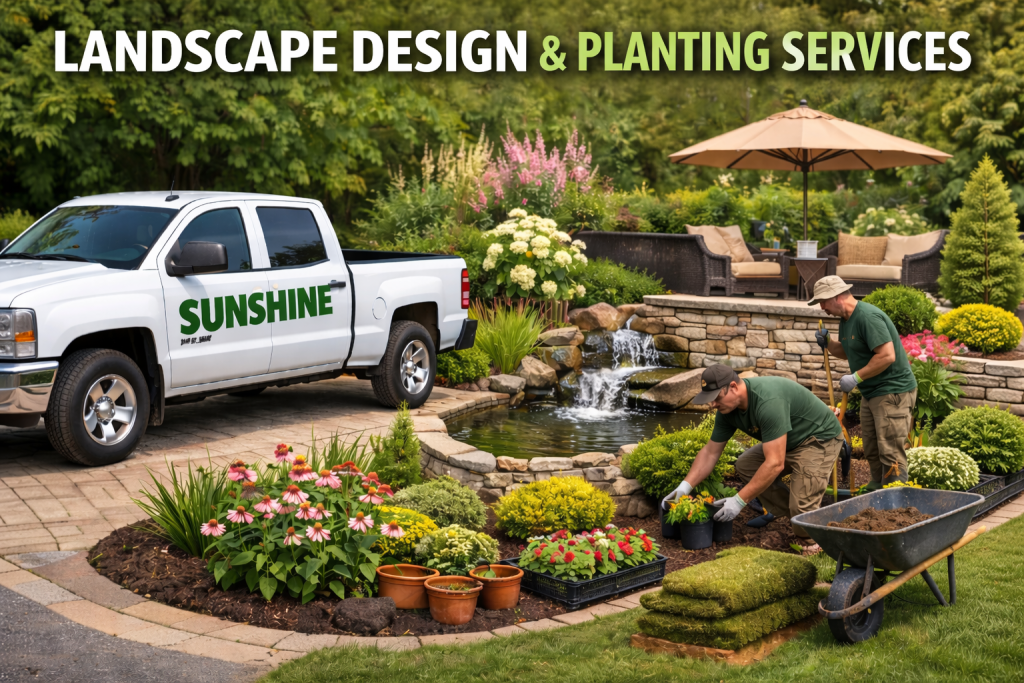 Landscape design & planting services