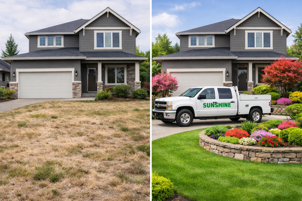 Winnipeg home before and after lexpert landscaping