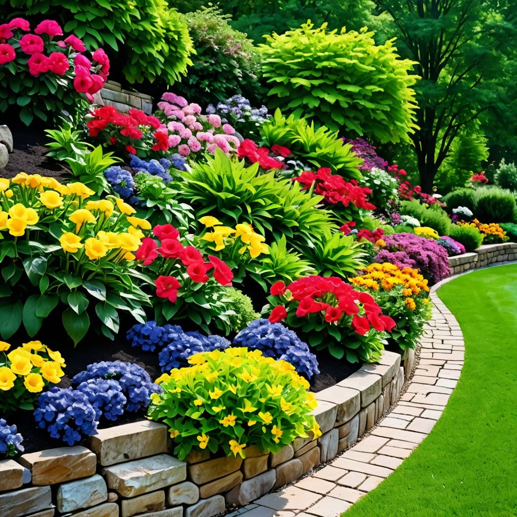 Retaining walls in Winnipeg garden design by Winnipeg Garden Experts