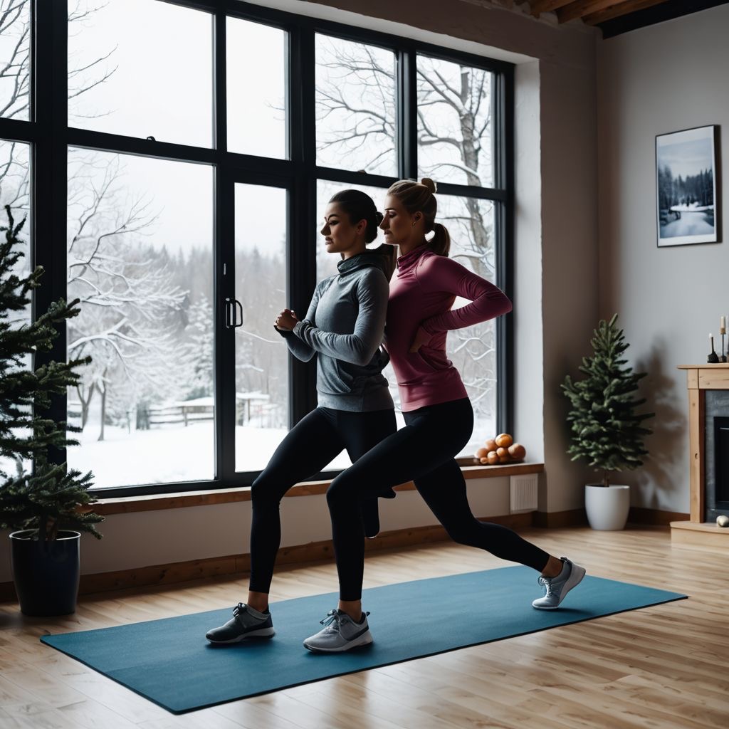 warming up before heading outside for snow shovelling