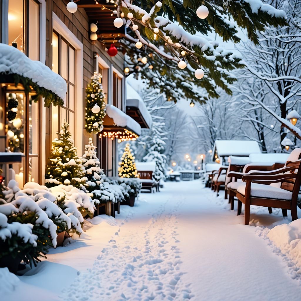 Christmas time in Winnipeg just before heading out for snow removal chores