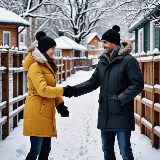 Handschake deal. Leave it to Winnipeg Snow Removal Experts: Sunshine Maintenance & Landscaping