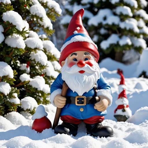 Garden Gnome discovered by Sunshine Maintenance & Landscaping Winnipeg Snow Removal Experts