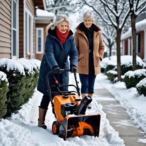 Winnipeg Snow Removal with an electric snowblower