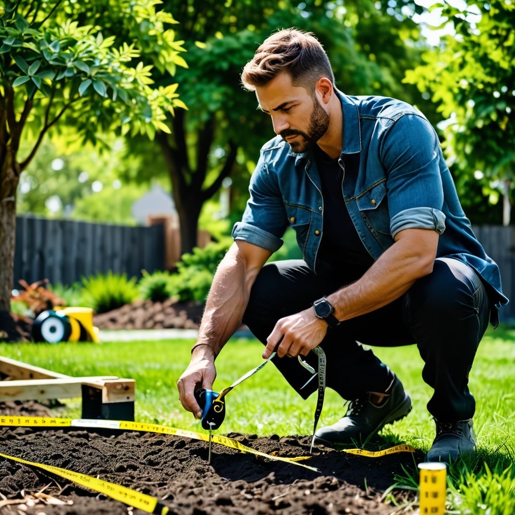 Laying out a budget friendly paver walkway