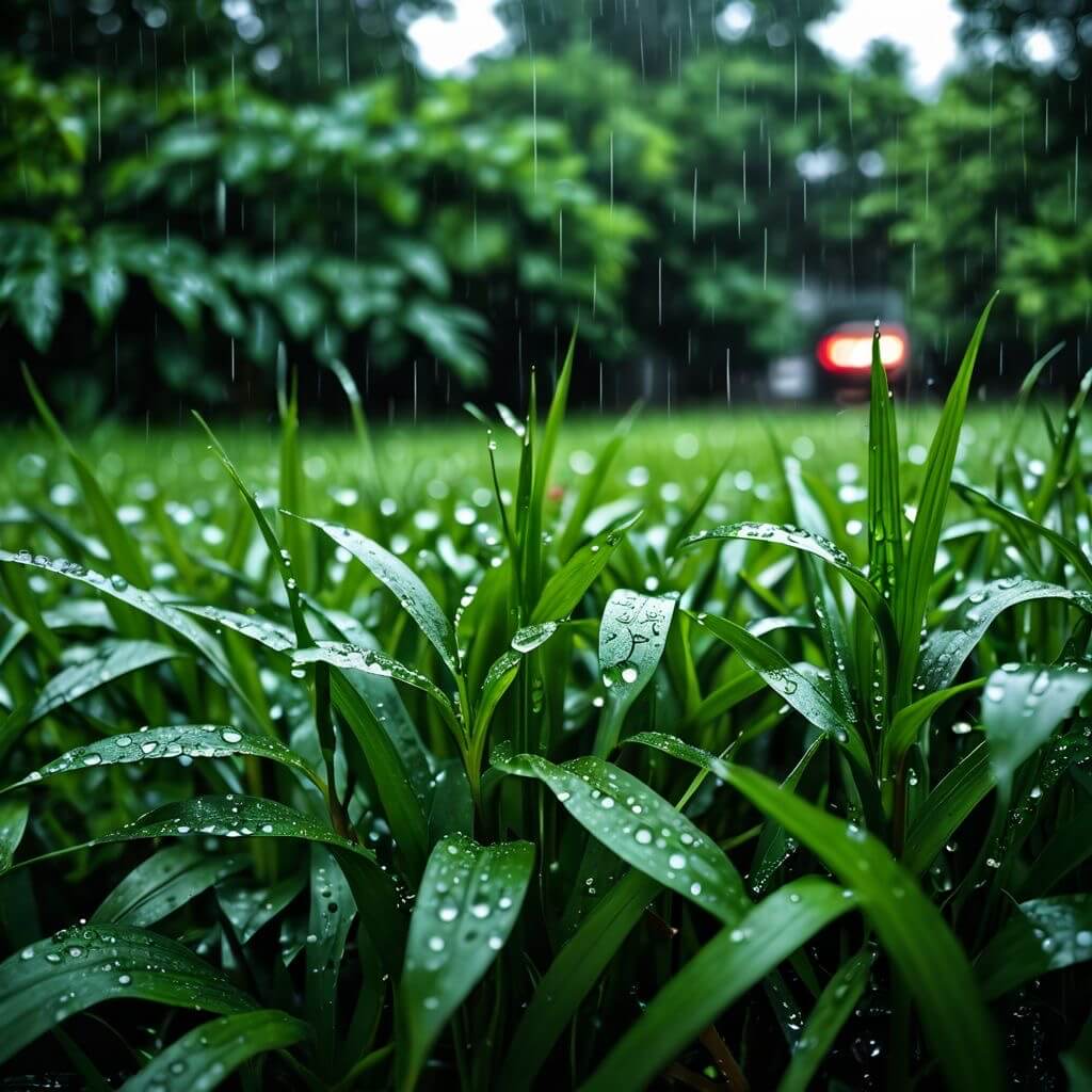 Healthy green lawn in a Winnipeg residential property