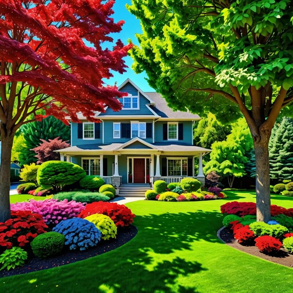 Tree roots growing near hardscaping and landscape features